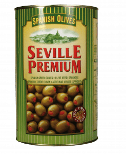 Grüne Oliven mit Pfeffer