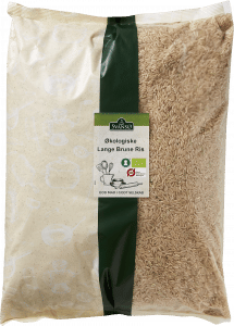 Eco. Long brown whole grain rice