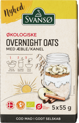 Øko Overnight Oats Med Æble/Kanel