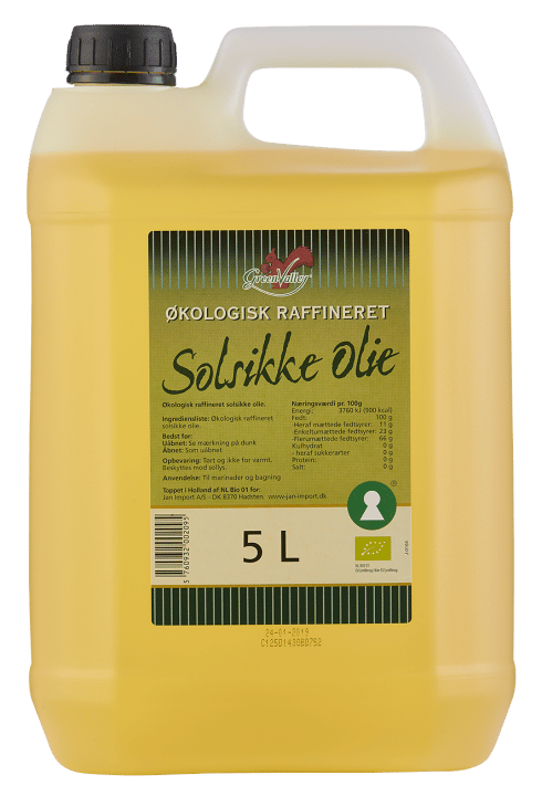 Øko. Olie Solsikke 4×5 liter