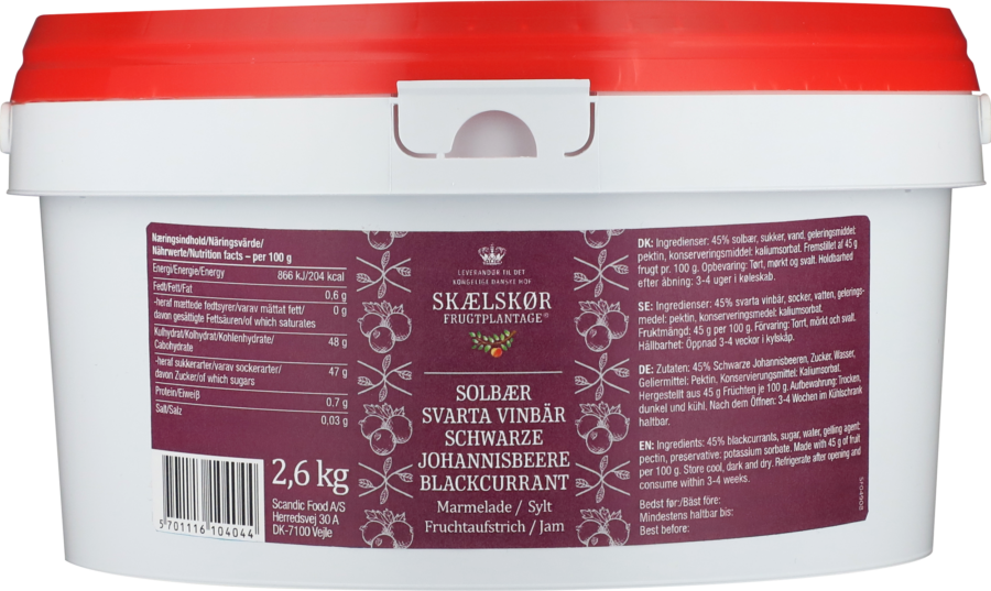 Marmelade mit schwarzen Johannisbeeren