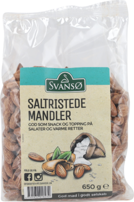 Salt roasted almonds